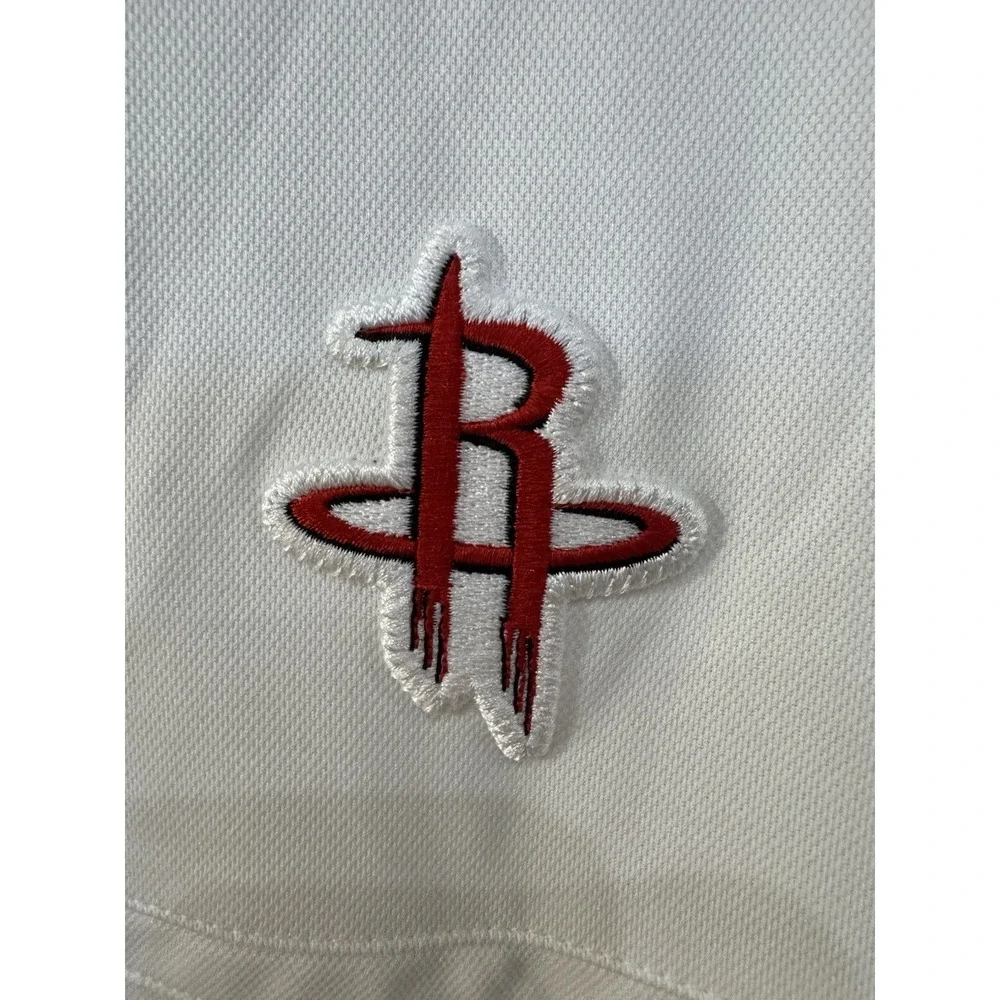 Nike Houston Rockets Mens XL Staff Short Sleeve White Dri Fit Polo NWT